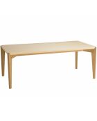 Table à manger Grégoire chêne/beige - 201x101x76 cm