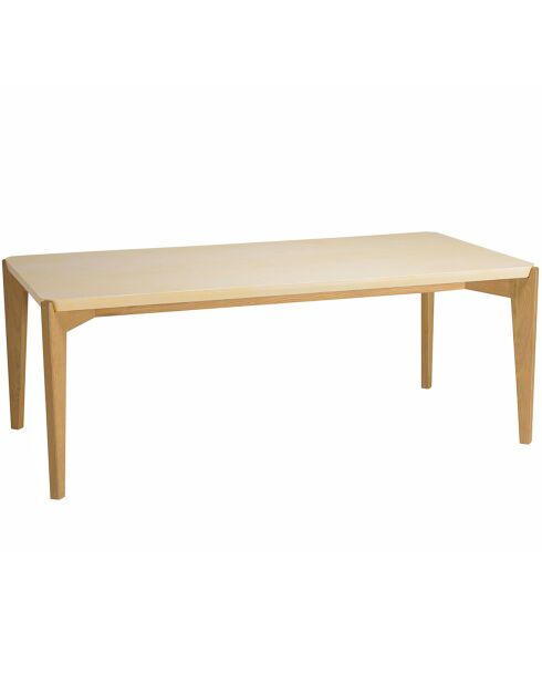 Table à manger Grégoire chêne/beige - 201x101x76 cm