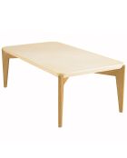 Table basse Grégoire chêne/beige - 130x70x48 cm