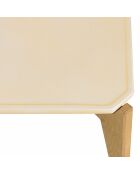 Table basse Grégoire chêne/beige - 130x70x48 cm