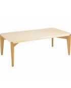 Table basse Grégoire chêne/beige - 130x70x48 cm