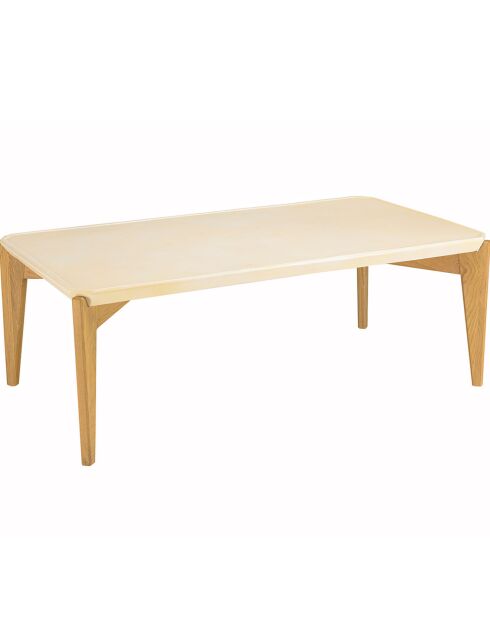 Table basse Grégoire chêne/beige - 130x70x48 cm