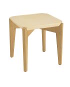 Table d'appoint carrée Grégoire chêne/beige - 44x44x46 cm