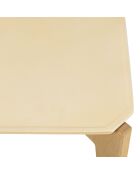 Table d'appoint carrée Grégoire chêne/beige - 44x44x46 cm