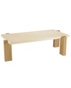 Table basse Grégoire chêne/beige - 149x84x42 cm