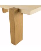 Table basse Grégoire chêne/beige - 149x84x42 cm