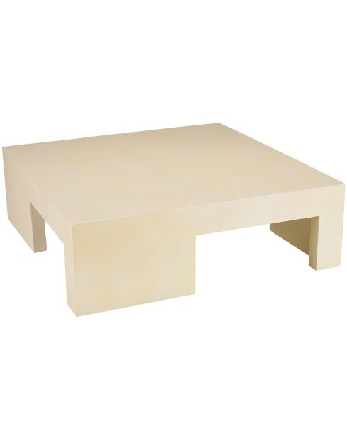 Table basse carrée Grégoire beige - 95x95x30 cm