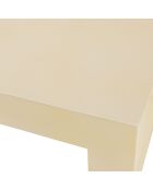 Table basse carrée Grégoire beige - 95x95x30 cm