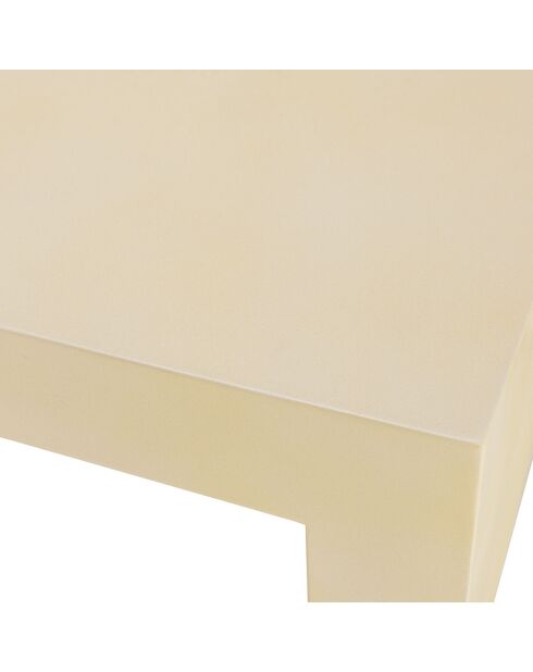 Table basse carrée Grégoire beige - 95x95x30 cm