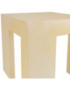 Tabouret carré Grégoire beige - 50x50x50 cm