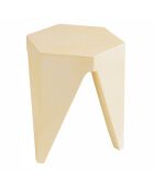 Tabouret 3 pieds en V inversé Grégoire beige - 33x38x46 cm