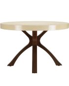 Table à manger Grégoire beige/noir - D.120xH.78 cm