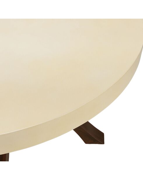 Table à manger Grégoire beige/noir - D.120xH.78 cm