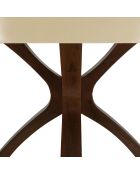 Table à manger Grégoire beige/noir - D.120xH.78 cm