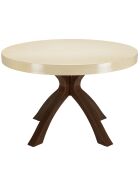 Table à manger Grégoire beige/noir - D.120xH.78 cm