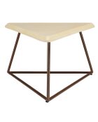 Table d'appoint Grégoire beige/noir - 59x52x36 cm