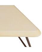 Table d'appoint Grégoire beige/noir - 59x52x36 cm