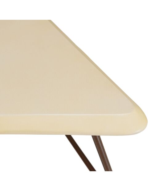 Table d'appoint Grégoire beige/noir - 59x52x36 cm