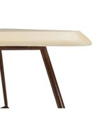 Table d'appoint Grégoire beige/noir - 59x52x36 cm