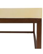 Table basse Grégoire beige/noir - 120x120x40 cm