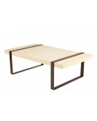 Table basse Grégoire beige/noir - 135x76x44 cm