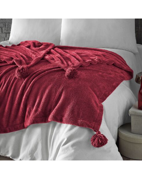 Plaid Puffy rouge - 160x200 cm