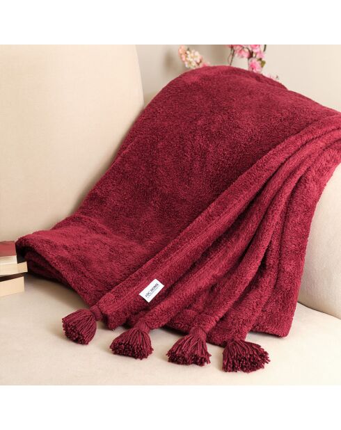 Plaid Puffy rouge - 160x200 cm