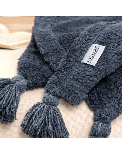 Plaid Puffy anthracite - 160x200 cm