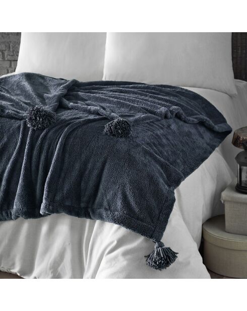 Plaid Puffy anthracite - 160x200 cm