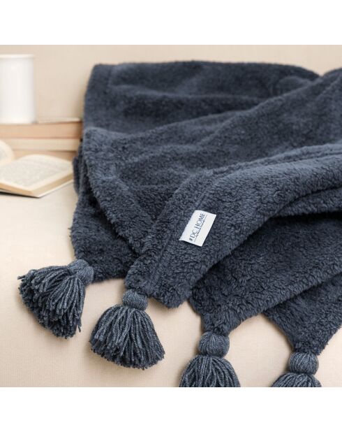 Plaid Puffy anthracite - 160x200 cm