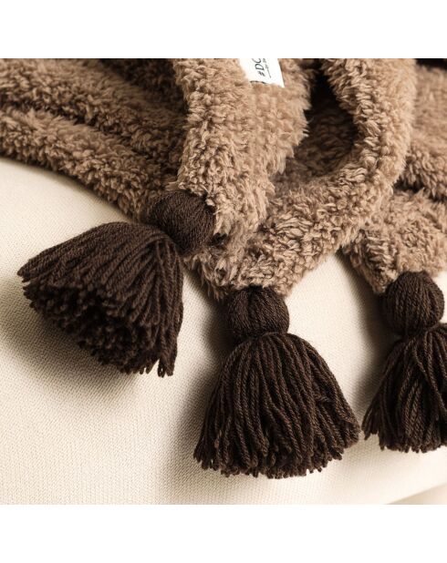 Plaid Puffy camel - 160x200 cm