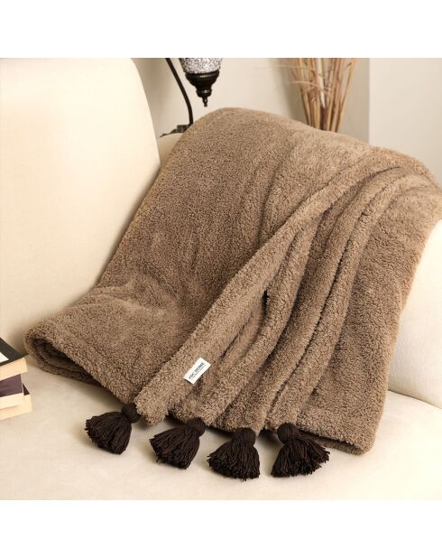 Plaid Puffy camel - 160x200 cm