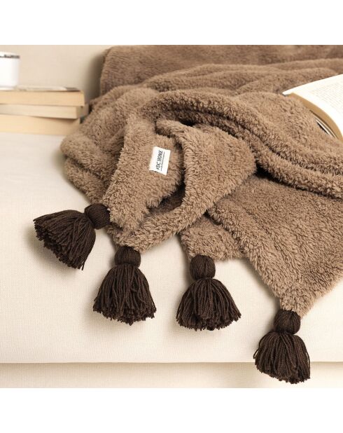 Plaid Puffy camel - 160x200 cm