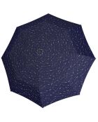 Parapluie pliant à ouverture automatique résistant au vent Océan Magique bleu marine