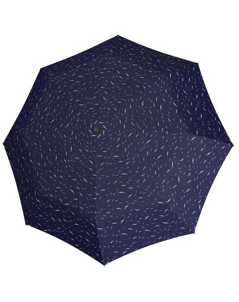 Parapluie pliant à ouverture automatique résistant au vent Océan Magique bleu marine