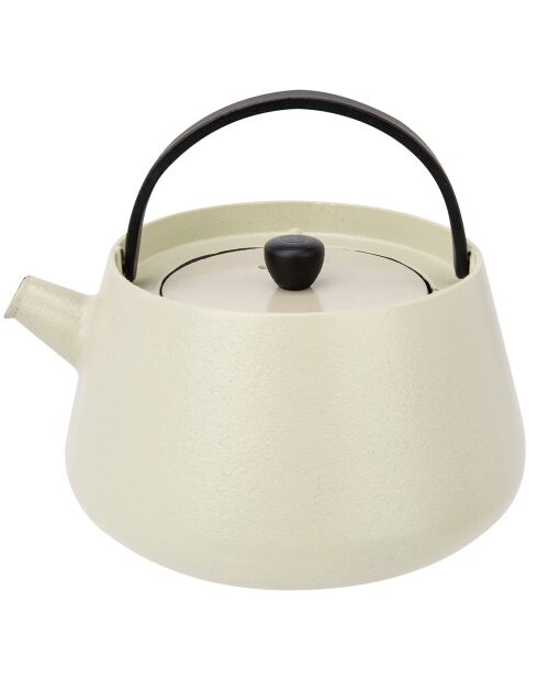 Tetera Bill de hierro fundido blanco, 0,83 L