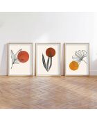 3 quadri moderni multicolori - 50x70cm