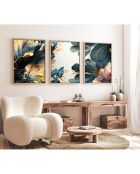 3 tableaux Moderne multicolores - 50x70cm