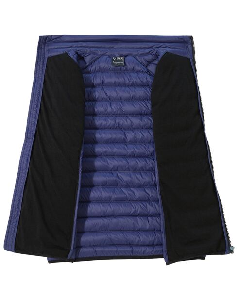 Merino Nordend St Moritz blauwe jas zonder mouwen