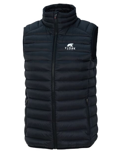 Merino Nordend Laax zwarte mouwloze jas