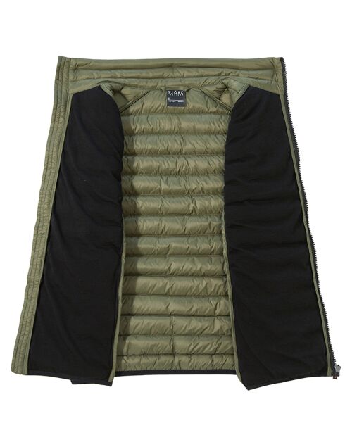 Merino Nordend Gstaad groene mouwloze jas