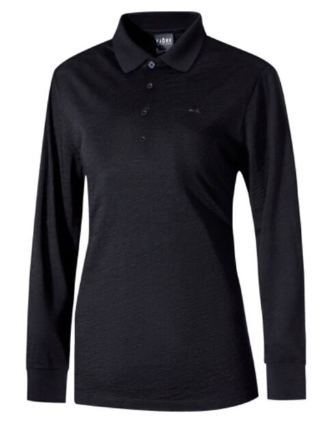 Polo negro Rigi ML Laax