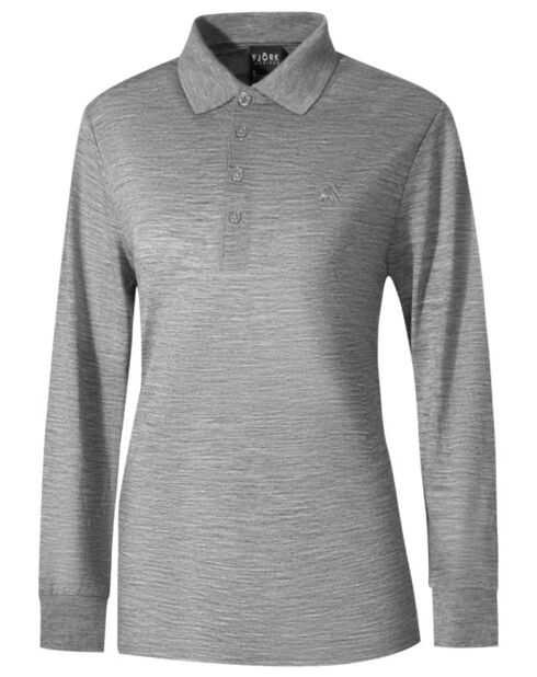 Polo gris Rigi ML Saas Fee