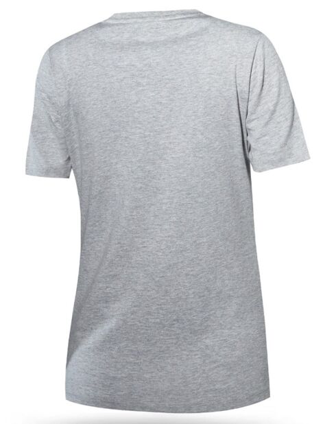 T-Shirt en coton bio Besso gris/turquoise