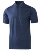 Rigi St Moritz blauwe polo van 100% merinowol