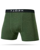 2 boxer Strahlorn in misto lana merino kaki/neri