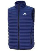 Merino Nordend St Moritz blaue ärmellose Jacke