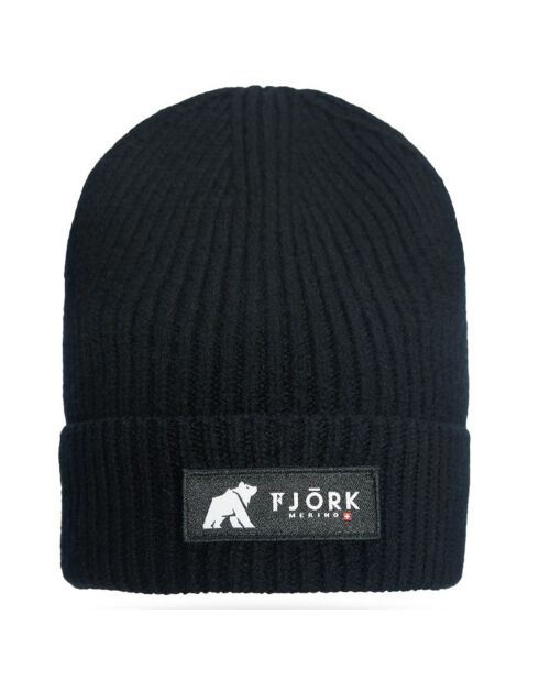 Cappello Säntis Laax nero 100% lana merino