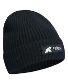 Cappello Säntis Laax nero 100% lana merino