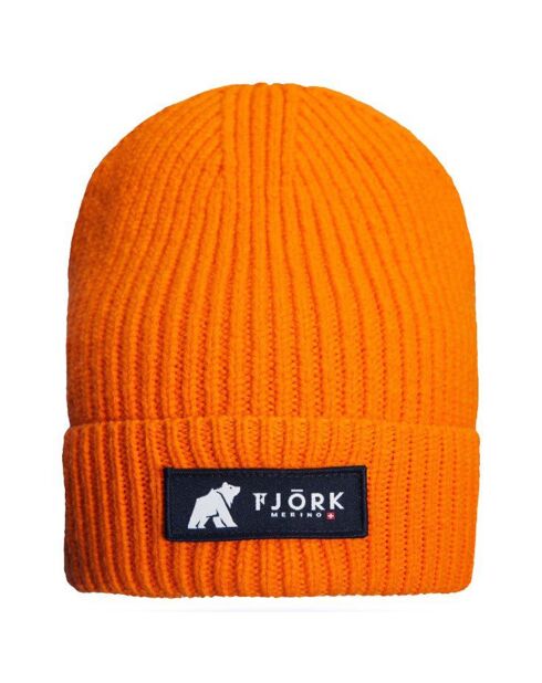 Bonnet 100% Laine Mérinos Säntis Arosa orange